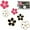 Red, White, Black, variant on 6 Pcs Daisy Flower Air Vent Clip Accessories Air Conditioning Outlet Clip Car Air Freshener Dashboard Accessories Charm Car Inter Decor(3 cm, 3.3 cm,Red, White, Black)