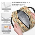 thumbnail image 3 of Easygdp 70s Hippie Style Bolsa de Almuerzo Insulada Grande, Forro de Aluminio, Diseño Espacioso, a Prueba de Fugas, Ideal para Trabajo, Picnics, Viajes y Actividades al Aire Libre, 3 of 6