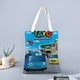 thumbnail image 2 of Tayo the Little Bus Bolso de tela con estampado de lienzo para mujer, bolsa de compras reutilizable y estética, con cremallera interior, regalo para mujer,38*45cm., 2 of 6