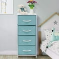 thumbnail image 3 of 4 Drawers Nightstand Chest Dresser - Aqua, 3 of 8