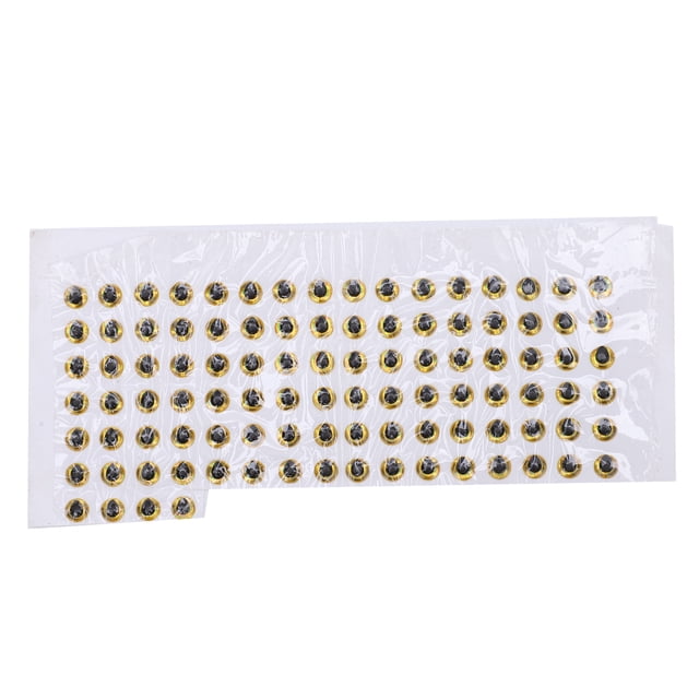 Ojos de pez falsos, 100 piezas de ojos de pez de 4 mm, ojos de señuelo, ojos de pez redondos, artesanía superior