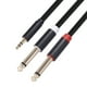 thumbnail image 3 of Methold Cable de audio Dual RCA giratorio Doble enchufe chapado en oro Red tejida de algodón Diseño conveniente Cable adaptador fácil de aplicar Type2 NO2, 3 of 6