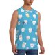 thumbnail image 2 of Balery Cute Healthy Teeth Camisetas sin mangas para hombre, absorbe la humedad y protege contra el mal olor.-Large, 2 of 7