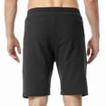 thumbnail image 5 of Tuphregyow Men Cotton Linen Basketball Training Shorts Wide Leg Quick Dry Workout Shorts Leisure Lightweight Multi Comfy Shorts Loose Hiking Knee Length Shorts with Pockets Solid Black XXL, 5 of 7