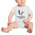 thumbnail image 2 of I Heart My San Marino Daddy Love Flag Newborn Clothes Outfits (White, 0-3 Months), 2 of 5