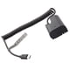 thumbnail image 3 of cable adaptador,Reemplazo de USB a batería ficticia LP E6 60Da,Cable adaptador de alimentación extensible Batería ficticia,Batería ficticia Tipo C Cable USB C Reemplazo R6 80D,Batería, 3 of 9