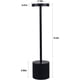 thumbnail image 2 of Lámpara de mesa, batería LED lámpara de mesa inalámbrica USB 3200 mAh recargable aluminio comedor decorar lámpara de escritorio, 4 W 150 lm 3100 K, 2 of 5