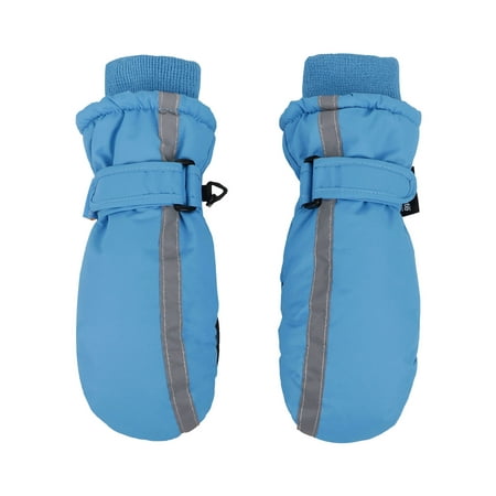 - Children's Winter Sports 3M Thinsulate Waterproof snowboard Mittens,L,Blue