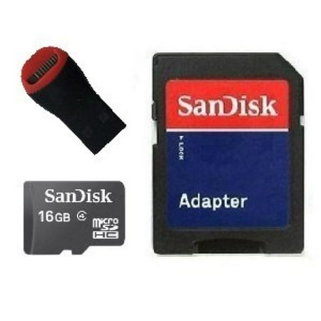 UPC 029882576328 product image for Sandisk 16GB MicroSDHC Micro SD Card with MicroSD to SD adapter & Mobilemate Rea | upcitemdb.com
