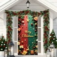 thumbnail image 6 of Kdkad Christmas Door Cover 35x71 Inch Polyester Holiday Door Xmas Decoration for Indoor Outdoor, Christmas Party Festival Home Front Door Cover Decor, 6 of 7