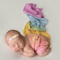 thumbnail image 3 of Newborn Photo Shoot Props Baby Photography Blanket Infant Photos Outfits Flexible Rainbow Wrap, 3 of 4