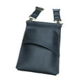 thumbnail image 4 of Bolsa para tijeras de peluquería, bolsa para herramientas de corte de pelo, bolsa de almacenamiento de cuero sintético. Negro, 4 of 9
