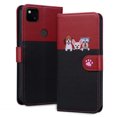 thumbnail image 1 of Compatible with Google Pixel 4A 4G Cute Animals Pattern Wallet Case with Card Slots Flip Cover, 1 of 5
