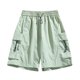 thumbnail image 1 of pstuiky Pantalones cortos de gimnasio para hombre, Pantalones cortos de verano para hombre, informales y cómodos, con bolsillo y cintura elástica y cordón ajustable. Pantalones cortos de golf, 1 of 3