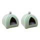 thumbnail image 1 of Greeniant Cat Bed Puppy Kennel Sofa Semi Closed Winter for Cats Dogs Supplies verde 2piezas, 1 of 1