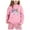 AB837 Pink, variant on Fall Hoodie Outfit Set For Kids Girls Cozy Long Sleeve Hooded Rainbow Print Tops And Pants Outfits Children'S 2 Pieces Everyday Wear Clothing Set Size 6-7 Years
