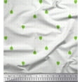 thumbnail image 1 of Soimoi Green polyester Crepe Fabric Dot & Buds Floral Print Fabric by the Yard 42 Inch Wide, 1 of 3