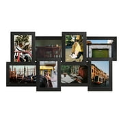 8-Opening Black Collage Photo Frame Showcase Memories Multiple Decor Home Family Friend (4x6)