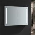 thumbnail image 2 of Pemberly Row 48x36" LED Lighting Aluminum Bathroom Medicine Cabinet in Mirrored, 2 of 14
