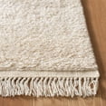 thumbnail image 3 of SAFAVIEH Casablanca Carbrey Solid Wool Shag Area Rug, Beige, 4' x 6', 3 of 7