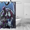 thumbnail image 2 of Goofa The Nightmare Before Christmas Pattern Shower Curtain - Fancy Bathroom Shower Curtain Sets - Waterproof Shower Curtain with Hooks with 12 Plastic Hooks 72x72 Inches, 2 of 5