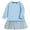 Light Blue, variant on Jamsmile Toddler Girls Dress Summer Solid Color Hooded Sweatshirts Style Cute Casual Dresses Children Girls Pullovers Dress