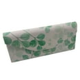 thumbnail image 1 of fashionhome Foldable Eyeglass Case Hard Shell Sunglasses Case Holder Women Magnet Closure Simple Leaf Pattern Box, 1 of 9