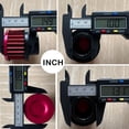 thumbnail image 2 of Filtre d'Admission d'Air Universel 25mm, Filtre d'Air Froid 1 Pouces, Filtre de Ventilation auto-Respirant avec Pince Réglable, Compatible Voiture Moto (Rouge), 2 of 6