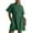 Green, variant on ZQUUVOU Women's Summer Dress Short Sleeve Comfortable Knee Length Outfit Daily Zip Collared Shirt Dress Black