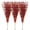 30Pcs Red, variant on 30 Pack Artificial Glitter Berry Stem Ornaments, Decorative Bead Sticks, Glittery Twigs, Picks, Branches for Christmas Tree, Small Vase, Holiday, Wedding, Party (20 Inches, Red)
