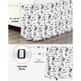 thumbnail image 3 of Black Western Cowboy Wrap Around Bed Skirts for California King Bed 18" Drop,Bed Skirt with Adjustable Elastic Belt Dust Ruffle Bed Valance for Bedroom Vintage Horse Cactus Ethnic Art Bed Frame Cover, 3 of 7