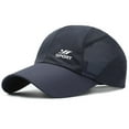 thumbnail image 1 of MIASHUI Mens Trucker Hat Summer Lightweight Breathable Mesh Baseball Cap Adjustable,Navy, 1 of 2