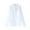 School Uniform - White, variant on Girls Flutter Collar Long Sleeve Button Down Shirt Formal School Uniform Blouse Tops,6-7 Years