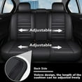 thumbnail image 7 of Car Seat Cover Fit for Ford Ranger 2019-2025,5 Seats Waterproof and Breathable Leather Automotive Seat Covers, Durable Seat Cover（Black）, 7 of 7