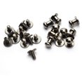 thumbnail image 1 of 30 Pack Black Round Phillips Head Button Stud Screws 6x8x8mm Chicago Screws Nail Rivet For DIY Leather Craft, 1 of 5