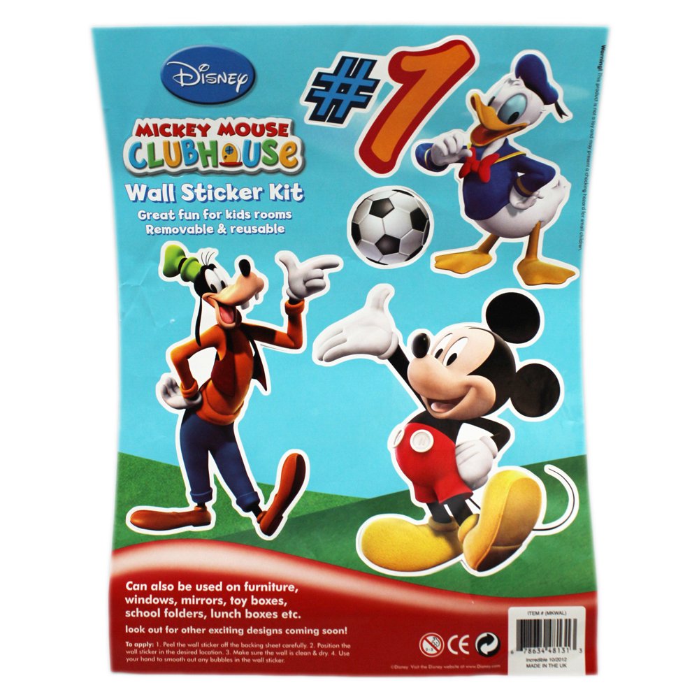 Mickey Mouse Clubhouse Mickey and Friends Large Wall Stickers Walmart