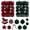 Red182, variant on Zynviq Christmas Ornaments Green Christmas Tree Ornaments Ball Gift Box Flocked Decoration for Xmas Holiday Wreath Garland