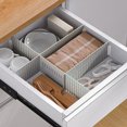 thumbnail image 3 of Koszal 1 Set Drawer Divider DIY Adjustable Plastic Makeup Socks Underwear Organizer for Home, 3 of 7