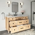 thumbnail image 4 of ARIEL Monroe 54 Inch Single Rectangle Sink Bathroom Vanity With Carrara White Quartz Countertop 1.5 Inch Edge In Grey, 4 of 8
