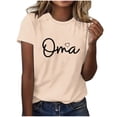 thumbnail image 2 of Mother's Day T Shirts Womens Clothes Fun Love Mama Print Soft Modal Short Sleeve Tee Summer Holiday Tops Gifts for Mom (XL, Khaki 01), 2 of 4