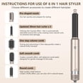 thumbnail image 2 of 6-in-1 Auto Hair Styler: Blow Dryer Brush, Hair Wrap Hairstyler, Hot Air Brush with Left & Right Curling Wand and Detachable Heads, 2 of 6