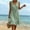 Green, variant on ClodeEU Women's Sleeveless V Neck Ruffle Hem Midi Dress,Casual Drawstring Waist Flowy Sundress Black,Women's Plus L