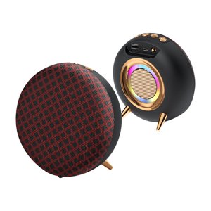 Wamans Haut-parleurs Bluetooth portatifs Bs-36D Haut-parleur Bluetooth sans fil Subwoofer Portable en extérieur Mini Haut-parleur avec lumière de nuit colorée articles de clairance