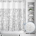 thumbnail image 3 of No Hook Shower Curtain, Abstract Polka Dot Shower Curtains for Bathroom with See Through Top Window, Geometric Dotted Stripes Vintage Waterproof & Washable Bath Curtain 66"x72", 3 of 9