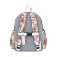 thumbnail image 3 of Poodle and Flowers Floral Backpack for School,Cute School Bag,Schoolbag with Adjustable Shoulder Straps & Padded Back,13.4"x11"x4.7", 3 of 6