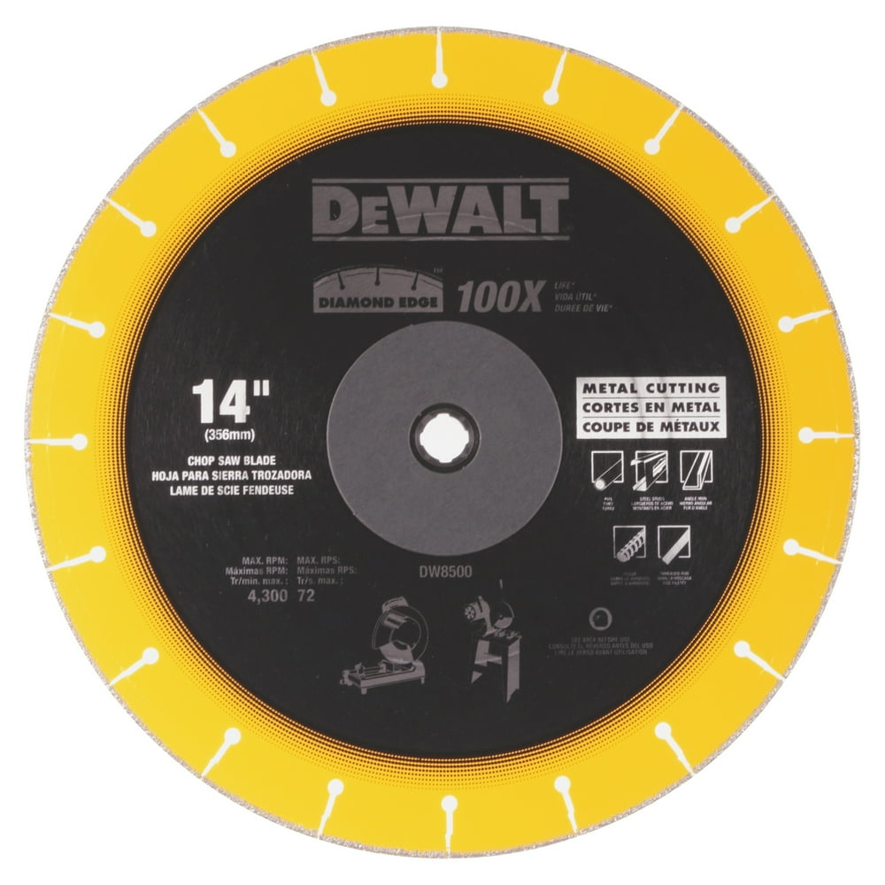 DeWalt DW8500 14Inch Chop Saw Blade