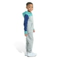 thumbnail image 4 of Boys 4-7 adidas Long Sleeve Fleece Pullover & Jogger Pants Set Color: Grey Multi Size: 5, 4 of 4