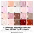 thumbnail image 3 of Gellen 24Pcs Gel Nail Polish Set, 20Colors Elegant Jelly Gel Polish with Base Coat & Glossy Matte Cateye Top Coat, HEMA TMPTA TPO 3-Free Red Pink Green White UV Cured Soak off Nail Kit for Women, 3 of 9