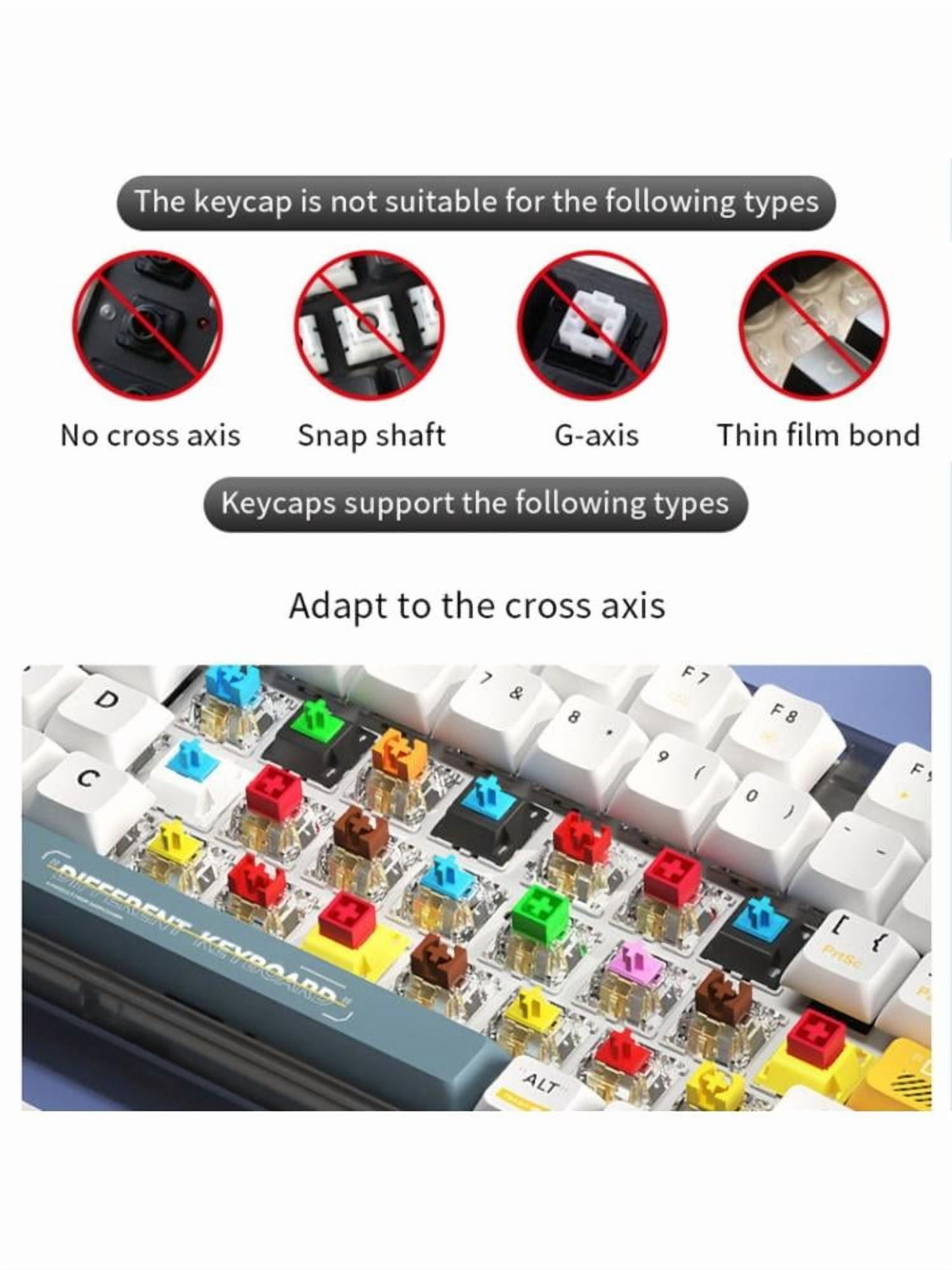 Thai Keycaps Frog Theme Keycaps Set, DA/OEM Profile PBT Dye Sublimation for 61/64/68/75/87/98/104 Mechanical Keyboard
