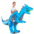 thumbnail image 1 of Disfraz inflable de dragón HSCTEK para niños y niñas Ride On, 1 of 4